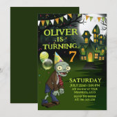 Zombie Birthday Boy Kaart (Voorkant / Achterkant)