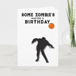 Zombie Birthday Card Kaart