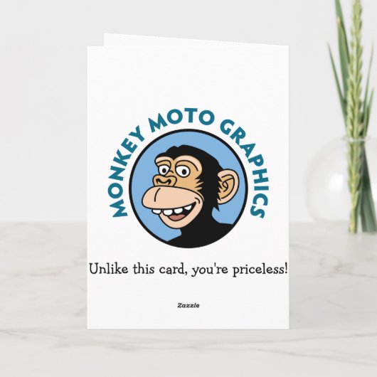 Zombie Birthday Kaart (Achterkant)