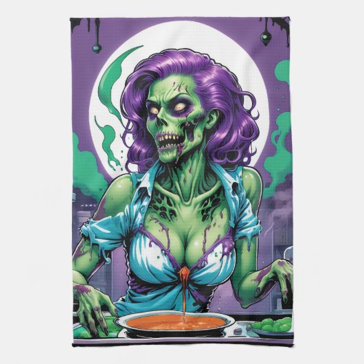 Zombie Bites: griezelige culinaire creaties Theedoek (Verticaal)