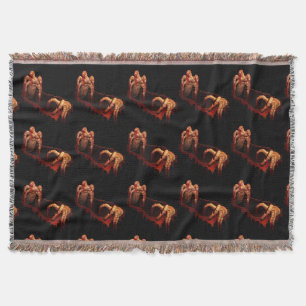 Zombie Blanket Gory Halloween Throw Blankets Decor Deken