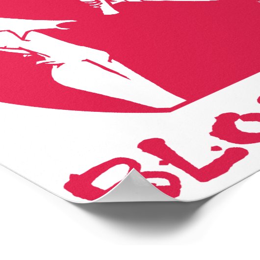 Zombie Block Watch Signage Poster (Hoek)