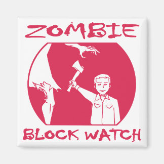 Zombie Blok Horloge Magneet