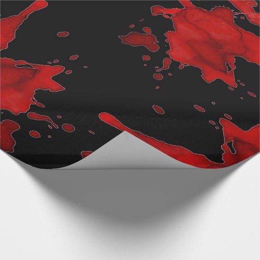 Zombie Blood Splatter Cadeaupapier (Hoek)