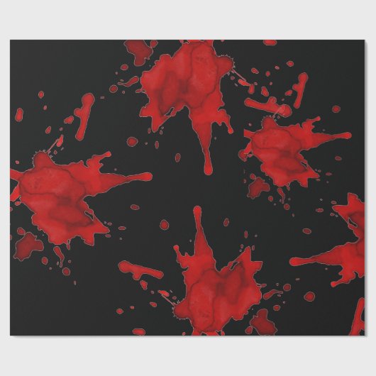 Zombie Blood Splatter Cadeaupapier (Vlak)