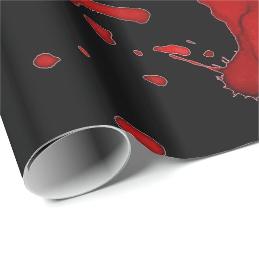 Zombie Blood Splatter Cadeaupapier (Rol Hoek)