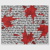 Zombie Body Part aas met bloedspetter Cadeaupapier (Vlak)