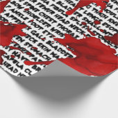 Zombie Body Part aas met bloedspetter Cadeaupapier (Hoek)