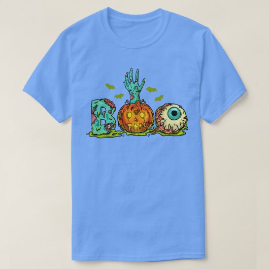 Zombie Boo Halloween T-shirt (Design voorkant)