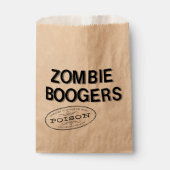 Zombie Boogers Trick or treat Favor Bag Bedankzakje (Voorkant)