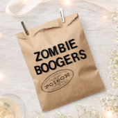 Zombie Boogers Trick or treat Favor Bag Bedankzakje (Geknipt)