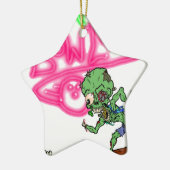 Zombie Bowling Keramisch Ornament (Links)