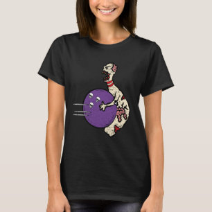 Zombie Bowling Pins Halloween Sport Bowler Mannen T-shirt