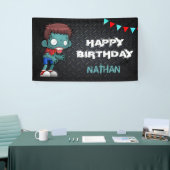 Zombie Boy Halloween Kostuum Verjaardagsfeest Spandoek (Beurs)