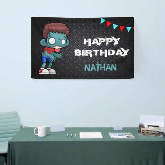 Zombie Boy Halloween Kostuum Verjaardagsfeest Spandoek (Beurs)