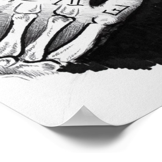 Zombie Boy Portrait Poster (Hoek)