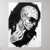 Zombie Boy Portrait Poster (Voorkant)