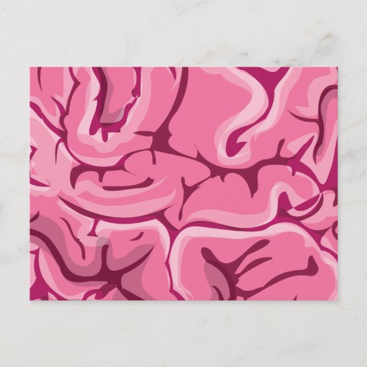 Zombie Brain Briefkaart (Voorkant)