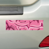 Zombie Brain Bumpersticker (Op auto)