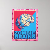 Zombie Brain Canvas Afdruk (Voorkant)