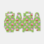 Zombie Brain Cupcake Pattern Bedankdoosjes (Uitgevouwen)