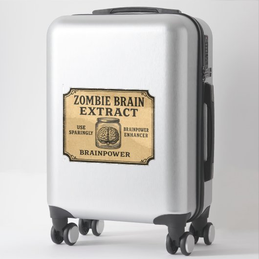 Zombie Brain Extract - Halloween Apothecary Label (Koffer)
