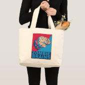 Zombie Brain Grote Tote Bag (Voorkant (product))