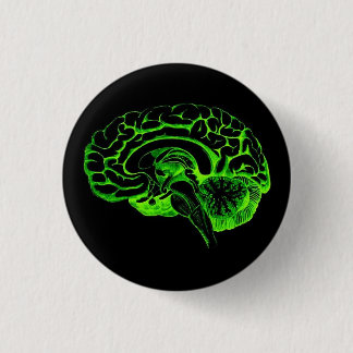 Zombie Brain Ronde Button 3,2 Cm