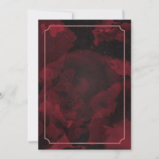 Zombie Brains Wedding Invitation Kaart (Achterkant)