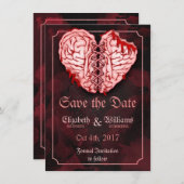 Zombie Brains Wedding Save the Date Kaart (Voorkant / Achterkant)