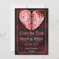 Zombie Brains Wedding Save the Date Kaart