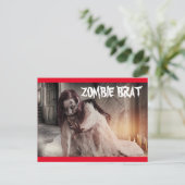 Zombie Brat Briefkaart (Staand voorkant)