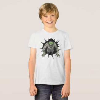 Zombie breekt door de muur Horror cadeau Tri-Blend Shirt