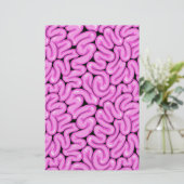 Zombie brein patroon briefpapier (Staand voorkant)