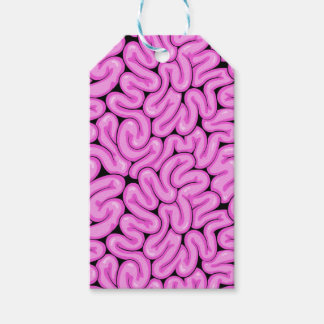 Zombie brein patroon cadeaulabel