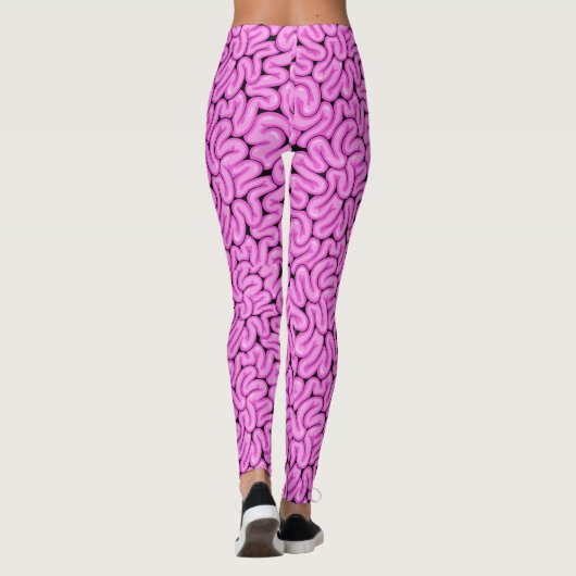 Zombie brein patroon leggings (Achterkant)