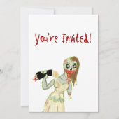 Zombie Bride Uitnodigingen (Voorkant)