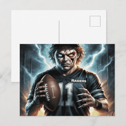 Zombie Briefkaart (Voorkant / Achterkant)