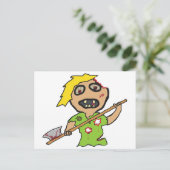 Zombie Briefkaart (Staand voorkant)