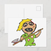 Zombie Briefkaart (Voorkant / Achterkant)