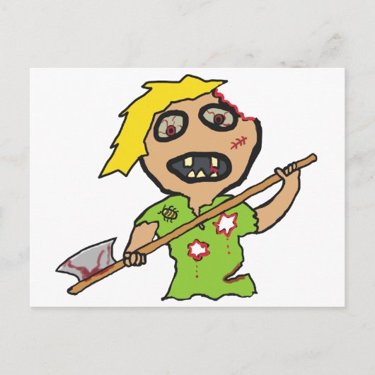 Zombie Briefkaart (Voorkant)