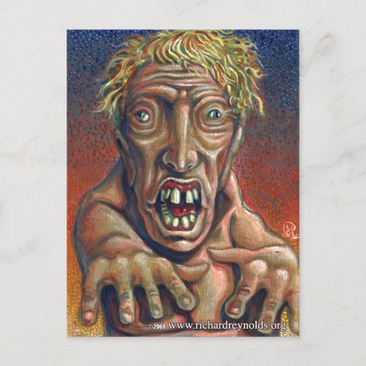 zombie briefkaart (Voorkant)