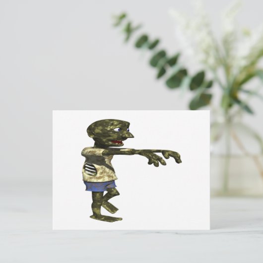 Zombie Briefkaart (Staand voorkant)