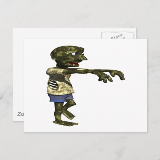 Zombie Briefkaart (Voorkant / Achterkant)