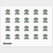 Zombie Broccoli - Vegecalypse Ronde Sticker (Vel)