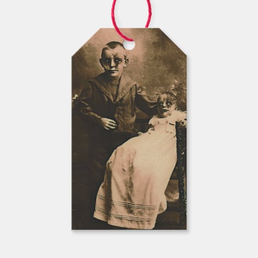 Zombie Broers en Zussen Cadeaulabel (Voorkant)