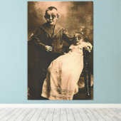 Zombie Broers en Zussen Canvas Afdruk (Insitu (Houten vloer))