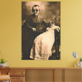 Zombie Broers en Zussen Canvas Afdruk (Insitu (Woonkamer))