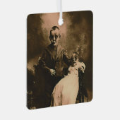 Zombie Broers en Zussen Metalen Ornament (Voorkant Rechts)