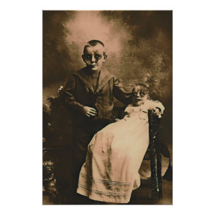 Zombie Broers en Zussen Perfect Poster